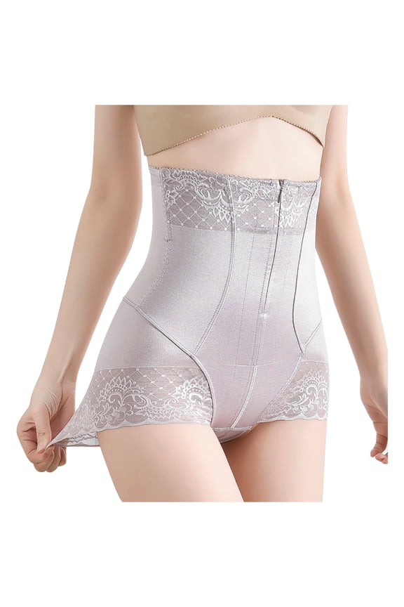 Butt Lifting Shapewear Body Shaper for Women High Waist Tummy Control Panties with Hook Zipper Closure