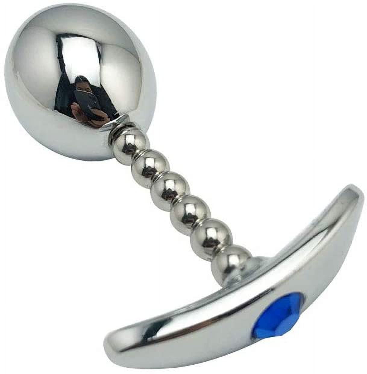 Butt Plug Beads Shape Stainless Steel Anus Dilator Comfortable Prostate