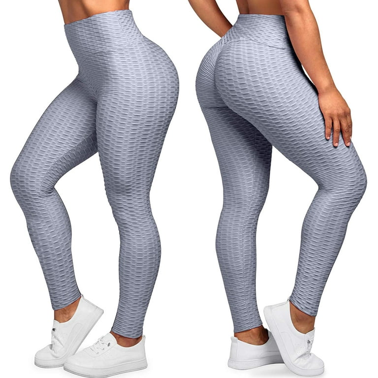 Butt Scrunch Leggings for Women High Waist Peach Lift Yoga Pants Honeycomb  Anti Cellulite Booty Tights