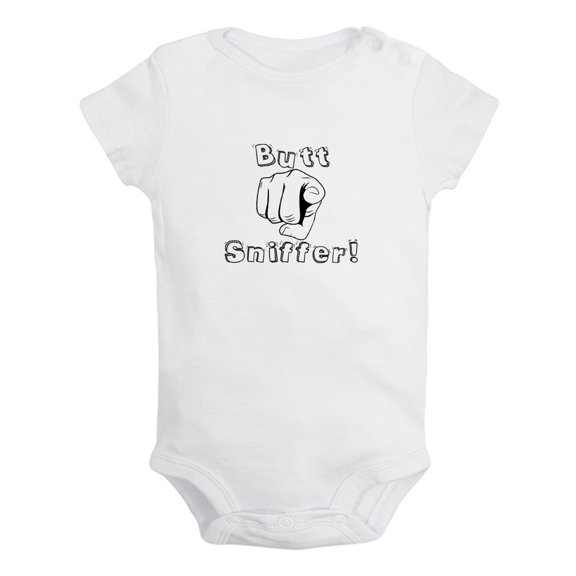 Butt Sniffer Funny Rompers For Babies, Newborn Baby Unisex Bodysuits, Infant Jumpsuits, Toddler 0-24 Months Kids One-Piece Oufits
