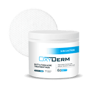 Butt & thigh Acne Treatment Pads - Exfoliating Pads to Eliminate Acne Causing Bacteria. Removes Pimples, Blemishes & Ingrown Hairs for the Buttocks & Thigh Area for Both Men & Women.