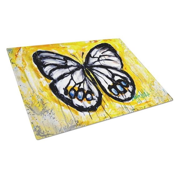 Buttefly Whisp Glass Cutting Board 12 in x 15 in
