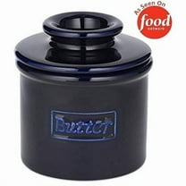 Butter Bell® Crock – Café Retro Cobalt Ceramic Butter Holder with Lid, Keeper for Spreadable Butter