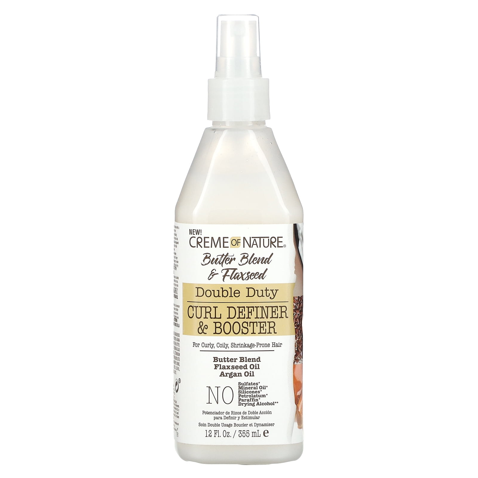 CREME OF NATURE Butter Blend & Flaxseed Double Duty Curl Definer & Booster (12oz) CREME OF NATURE Butter Blend & Flaxseed Double Duty Curl Definer & Booster (12oz)