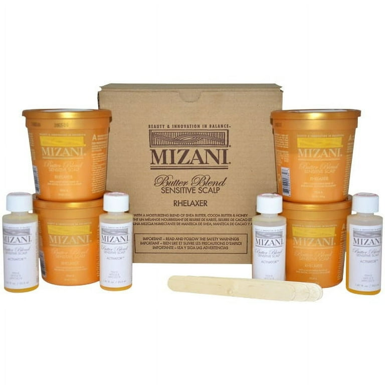 MIZANI Butter Blend Sensitive Scalp Rhelaxer Kit, Unisex, 4