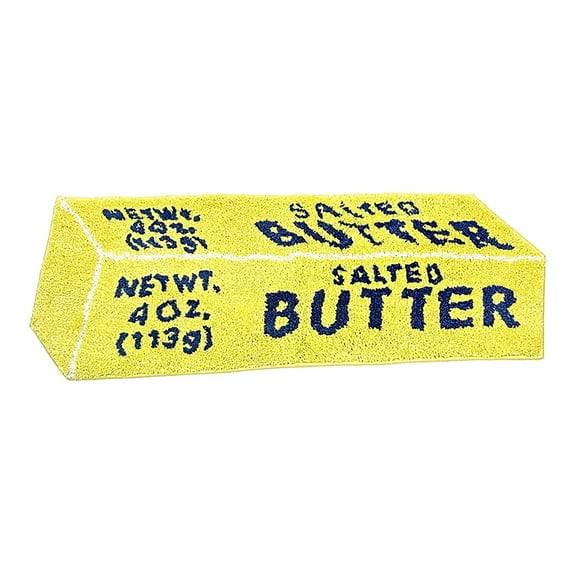 Butter Block Door Mat - Non- Entry Rug for Kitchen/Bathroom, 13x35 in, Polyester Welcome Mat Indoor Outdoor