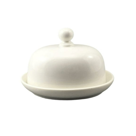 Butter Box Round Ceramic Cleansing Soap Box with Lid for Home, Kitchen Utensils