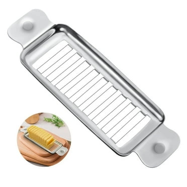 Butter & Cheese Slicer,Stainless Steel Multipurpose Cheese Slicer Food Cutter,Cheese Slicer with Ergonomic handle for block cheese,Butter Slicer Cut Into 1/4 Inch on Average,Dishwasher Safe