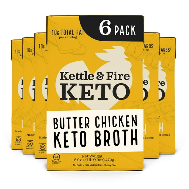 Butter Chicken Keto Bone Broth by Kettle and Fire, Bone Broth Soup