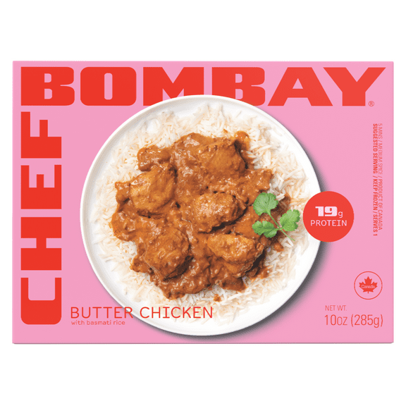 Butter Chicken with Basmati Rice. 10 oz Frozen Meal. Ready to Eat.