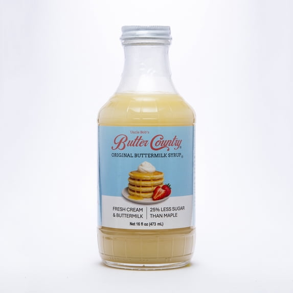 Butter Country Rich and Creamy Buttermilk Syrup | Original Buttermilk Flavor | 16 fl oz Bottle