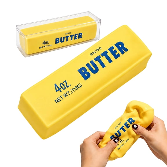 Butter Crunchy Squishy Stress Ball Toy Crunchy Butter Squishy Sensory Fidget with Satisfying Crunch Ideal Desk Companion for Calming Nerves Focus and Enjoyable Play Time