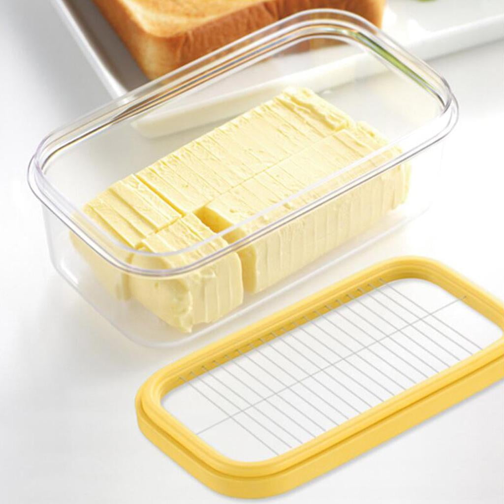 Butter Dish, Plastic Butter Cutter, Clear Butter Container, Butter Box Cheese  Keeper For Refrigerator, Cheese Preservation Sub-packaging Organizer,  Kitchen Accessories - Temu