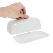 TOYMYTOY Ceramic Butter Dish with Lid Porcelain Butter Keeper Includes Random Color