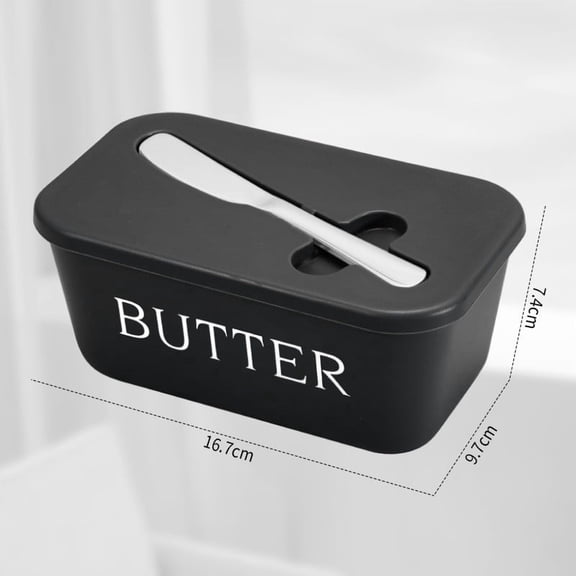Butter Dish Cheese Container, Sealed Storage Box with Lid, Plastic Food Saver, Freshness Lock for Kitchen and Travel, Refrigerator Organizer, Topliu