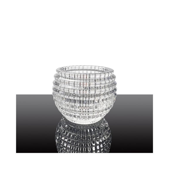 Butter Dish Clear Glass Round Candy Jar for Kitchen Vase Cotton Swab Holder