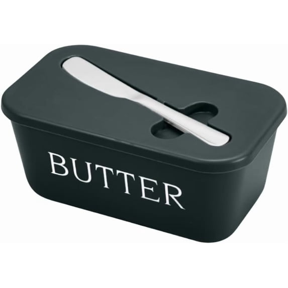 Butter Dish Container Storage Tray with Sealed Lid and Airtight Design for Cheese, Butter, and Food Freshness Perfect for Kitchen Countertop and Refrigerator Organization, (1x Storage Box) Akmoler