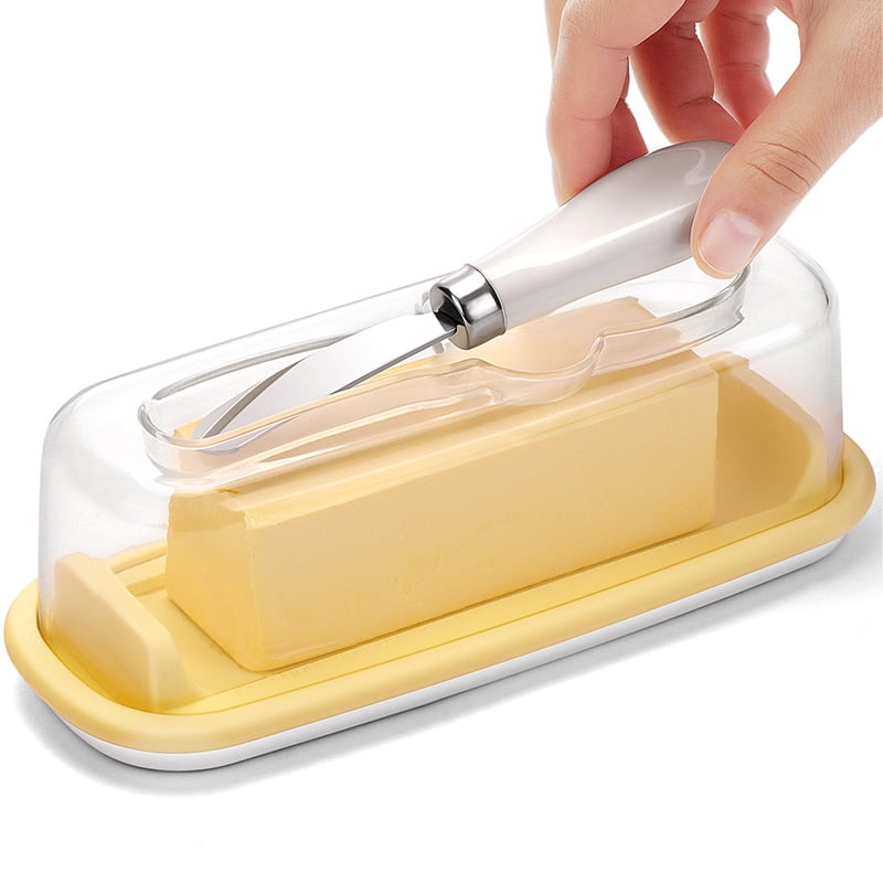 Butter Dish with Lid, Airtight Butter Dish for Countertop and