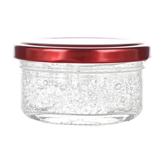 Butter Dish Round Glass Jar for Home Kitchen Storage Candy Honey Flavors