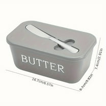 Butter Dish Set with Knife – Fitted Lid for Easy, Mess-Free Butter Storage