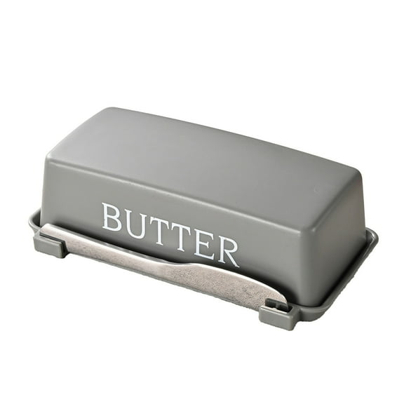 Butter Dish With Lid - Stainless Steel Butter Crock Container For Countertop, Multipurpose Kitchen Storage Ideal Gift For Wife Mother