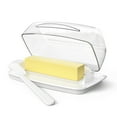 Soul Creat Butter Buddy, FlipTop Butter Dish with Transparent Cover