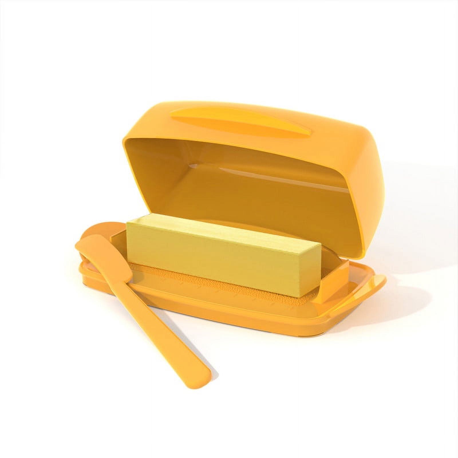 Butter Dish with Lid for Countertop Flip Top Butter Dishes Plastic with