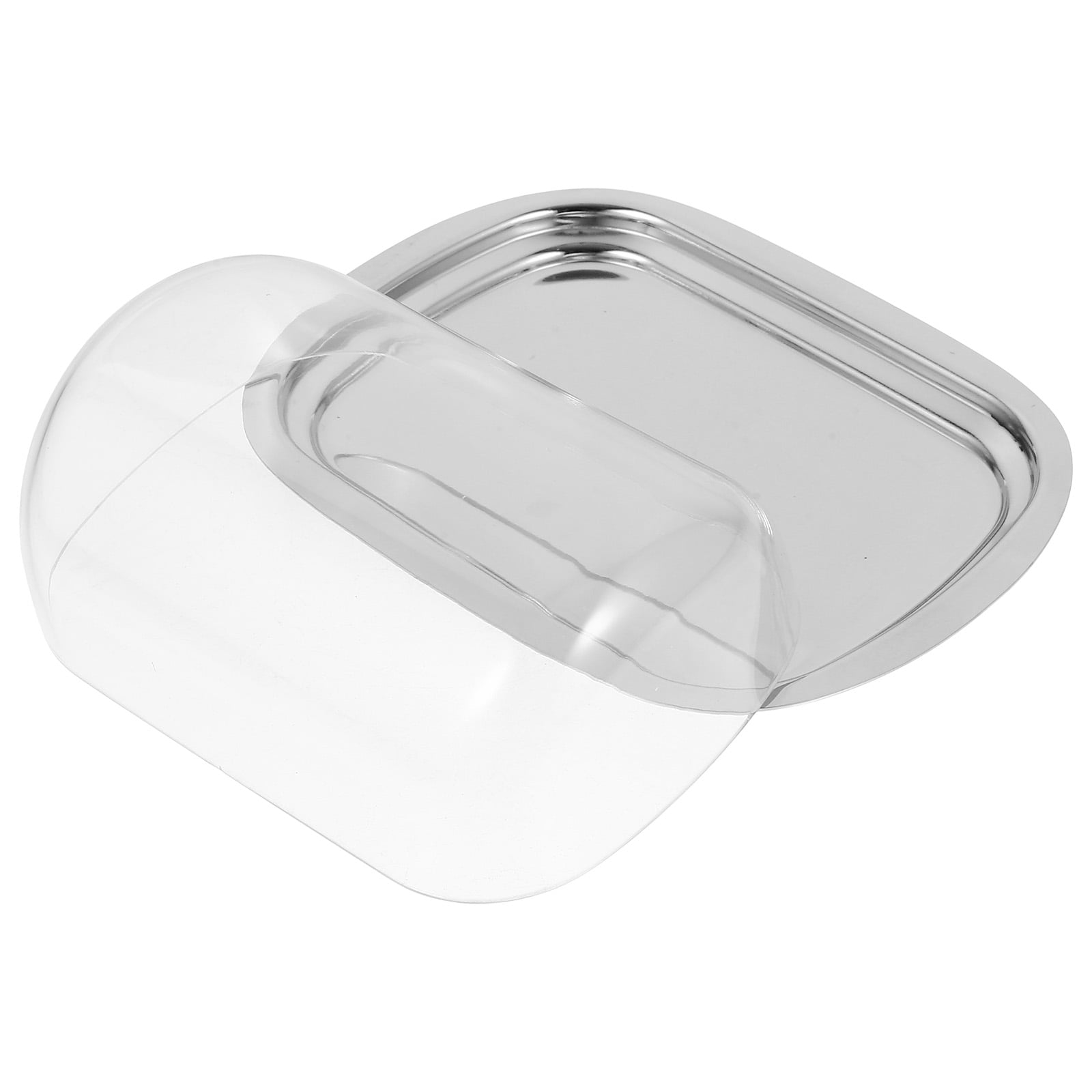 Butter Dish with Transparent Lid Butter Dish Holder Stainless Steel