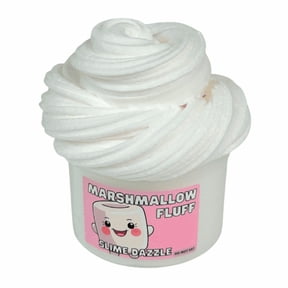 Butter Fluffy Marshmallow Slime Made in USA White Non-Sticky Inflatable Snow Butter Slime Marshmallow Vanilla Scented Beginner Slime