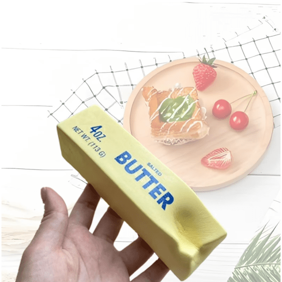 Butter Fluffy Slime, 2026 Butter Stick Squishy Toys, 2026 New Wet Soft Slow Rise Squishies, Stress Relief Salted Butter Sticks, Fidget Toys Suitable for Adults office