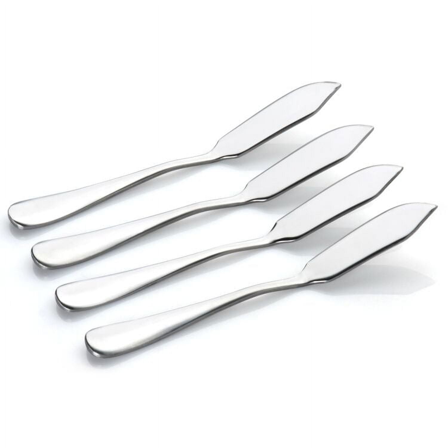 Butter Knife, Durable Stainless Steel Spreader Knife,Professional Cheese  Spreaders,Convenient Butter Knives-Butter Knife Spreader Set of 4 for  Breakfast/Butter/Cheese and Condiments 