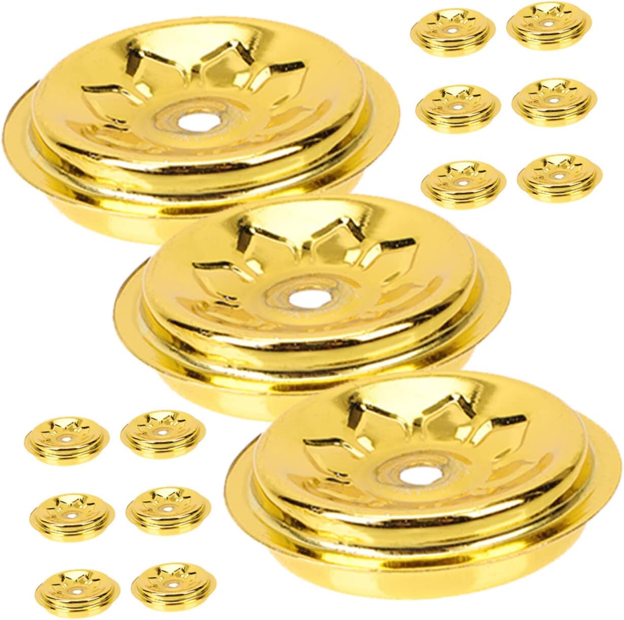 Butter Lamp Oil Float 15pcs Buddhism Oil Lamp Floating Flowers for ...