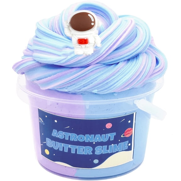 Butter Modeling Material Kit Astronaut Cloud Modeling Material Stretchy Squeeze Toy Relaxation Toy Valentine's Day GiftforKids Galaxy Purple Blue 1 Pc