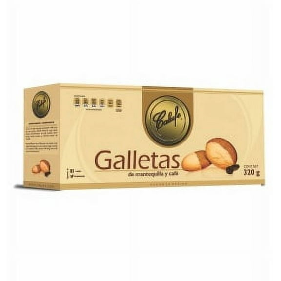 Calufe Butter & Natural Coffee Flavored Cookies, 320 g