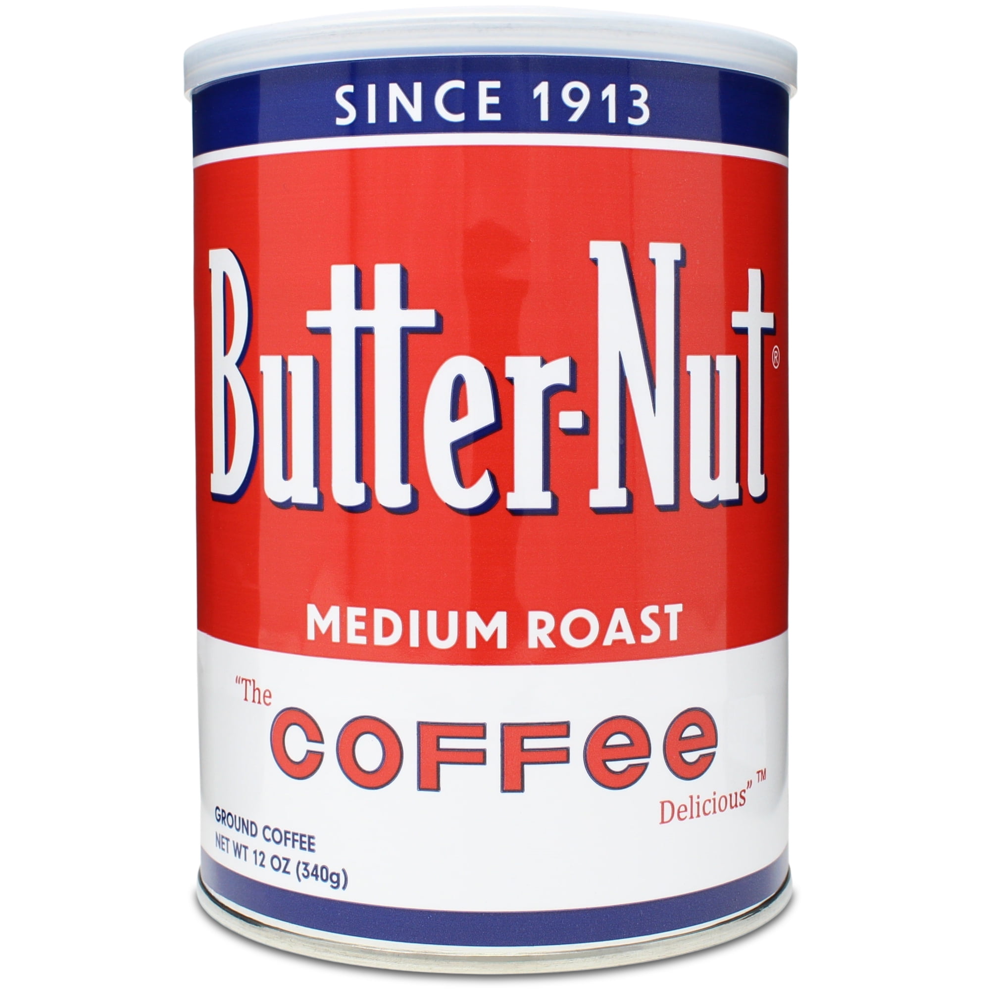 Butter-Nut Original Medium Roast Ground Coffee – 12 Oz Steel Can, Classic American Coffee Since 1913