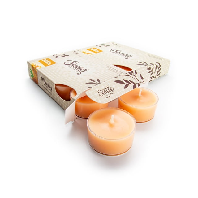 Multipack Candles Butter Pecan Pie Tealight Candles Multi Pack - 12 Beige Premium Scented ...