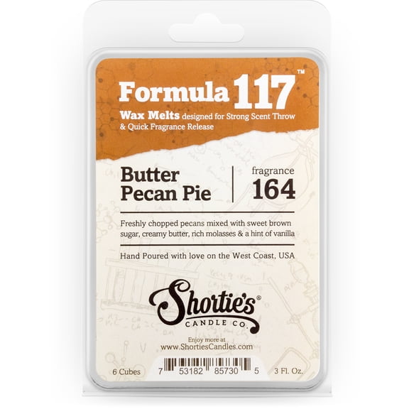 Butter Pecan Pie Wax Melts - Highly Scented + Natural Oils - Shortie's Candle Company