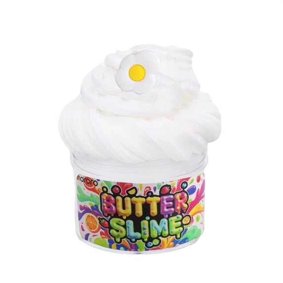 Butter Puree Scented Cotton Slime White High Quality Putty Inch Screw-Top Container for Fidgeting and Unique Birthday Gift Favors