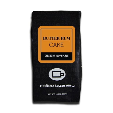 Butter Rum Cake Flavored Coffee Regular or Decaf: Regular, Size: 12oz, Grind: Whole Bean
