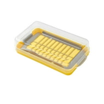 Butter Slicer Cutter Dish Airtight Stick Containe Stainless Steel Butter Slicer Cutter Container With Lid & Fork Quickly Cut Butter Butter Storage Butter Dishes Kitchenware