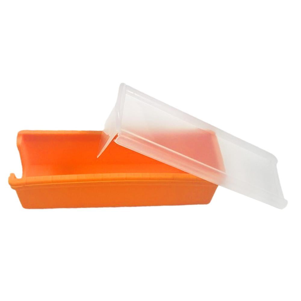 Butter Slicer Cutter and Keeper Silicone Butter Dish with Lid for