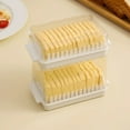 thumbnail image 1 of Butter Slicer Cutter, Stick Butter Container Dish with Lid for Fridge, Easy Cutting Kitchen Butter Storage, Butter Dish with Lid, Large Butter Dish for Countertop-L, 1 of 9
