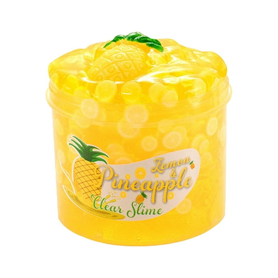 Butter Slime Kit Slime Toys Squeeze Toys Soft, Non-Sticky, Colorful Stress-Relieving Slime Toy Classroom Reward, Boy And Girl Birthday Gift Party Gift, Yellow + Pineapple 100Ml Soft And Non-Sticky Sl