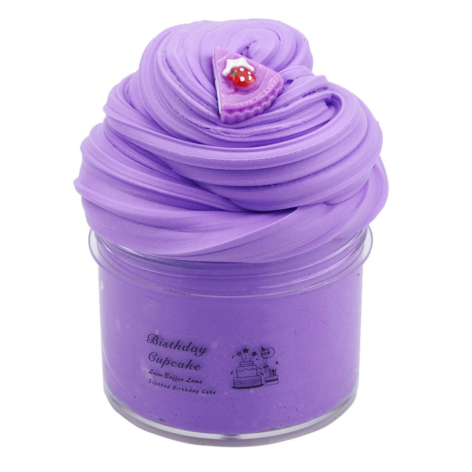 Pink Peach Cloud Slime Kit With Panda Add-Ins - Scented, Non-Sticky, DIY Stress Relief Toy For Kids