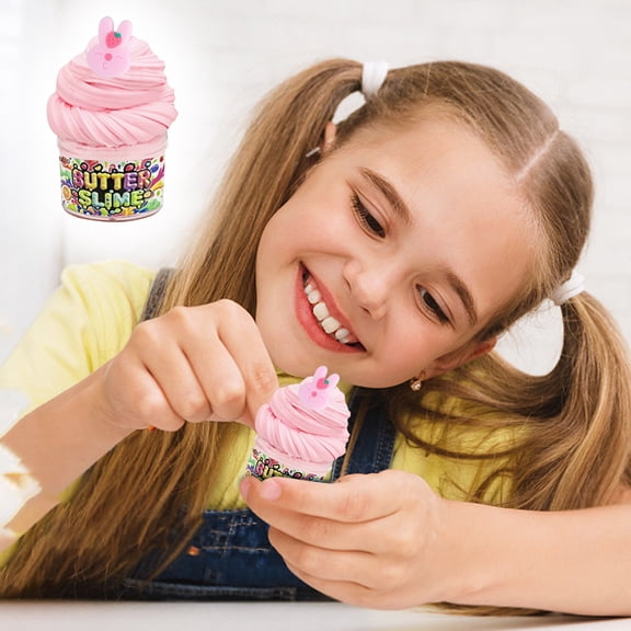 Butter Slime Kit with Scented DIY Slime for Girls and Boys, Super Soft, Non-Sticky Stress Relief Toy, Party Favors and Birthday Gift