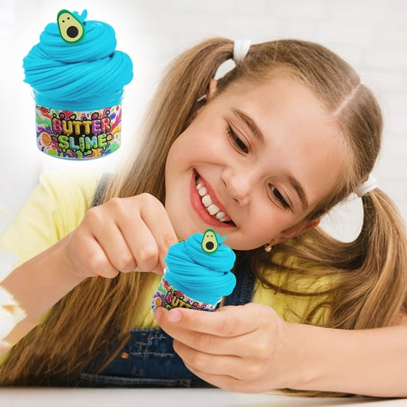 Butter Slime, Scented Play Slime With Soft And Stretchy Texture, Strong Screw-Top Container Keeps Safe & Fresh, Ingredients For Creative Play, For Kids And Craft