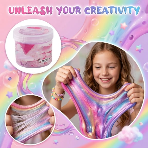 Butter Slime, Super Soft and Non-Sticky Cloud Slime for Adults, Easter Basket Stuffers & Party Favors