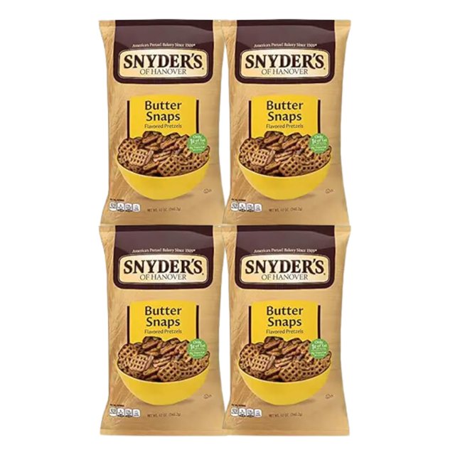 Butter Snaps Flavored Pretzels, 4 Pack
