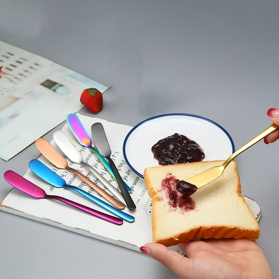 Butter Spatulas, 6.5-Inch Heat-Resistant Baking Spatula, Non-Stick Bread Jam Cream Spreader, Stainless Steel Cheese Cutter