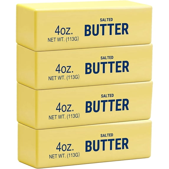 Butter Squishies, Squeeze Toys, Squishy Butter, Realistic Butter Stick Soft Squeeze Toys (Butter-4PCS)